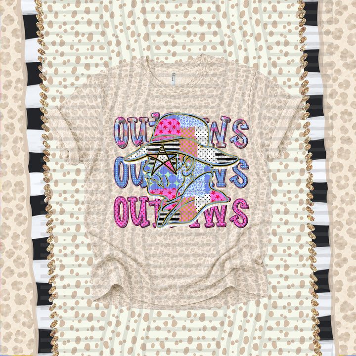 Outlaws Dolly Doodle mascot DTF transfer