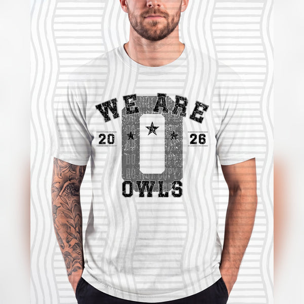 Varsity Initials Mascots Owls design