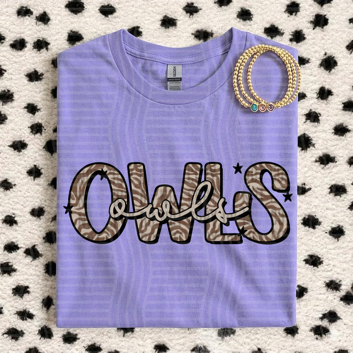 Owls Zebra Mascots DTF transfer
