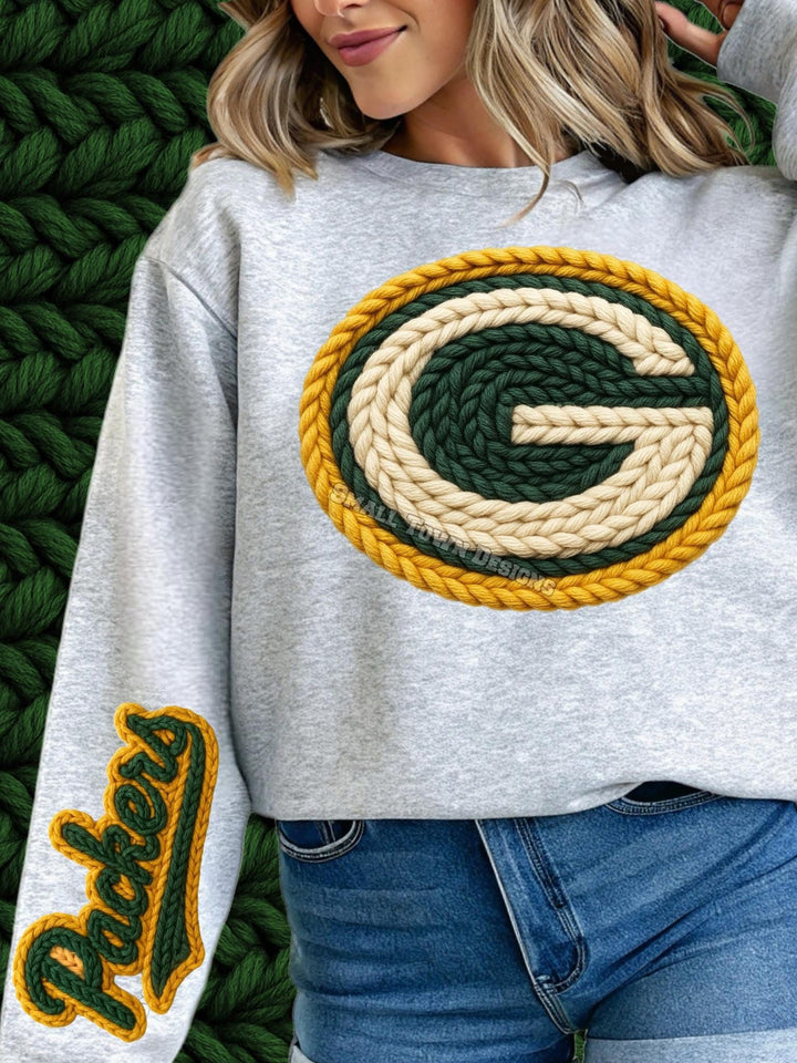 PACKERS FAUX YARN SLEEVE