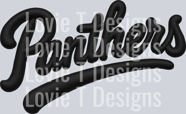 PANTHERS FAUX PUFF BLACK