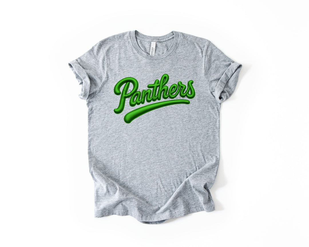 PANTHERS FAUX PUFF GREEN