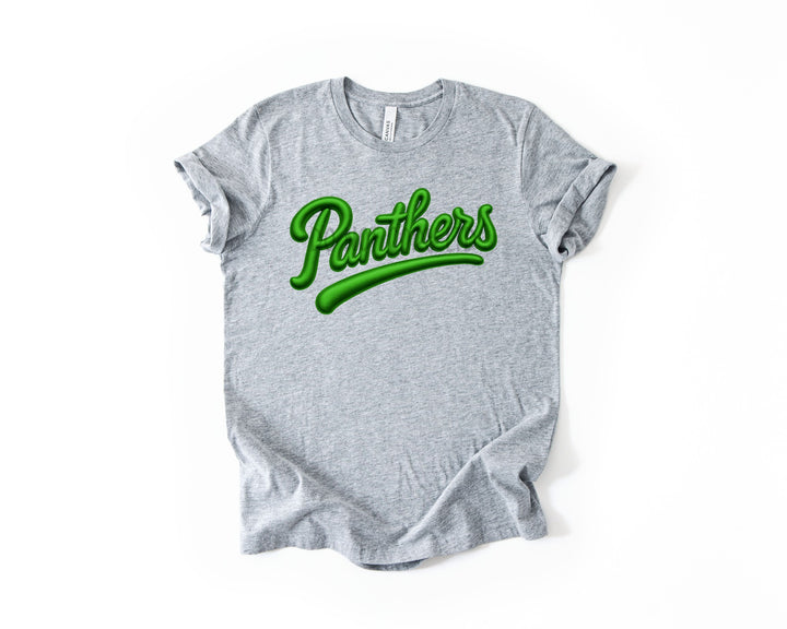 PANTHERS FAUX PUFF GREEN