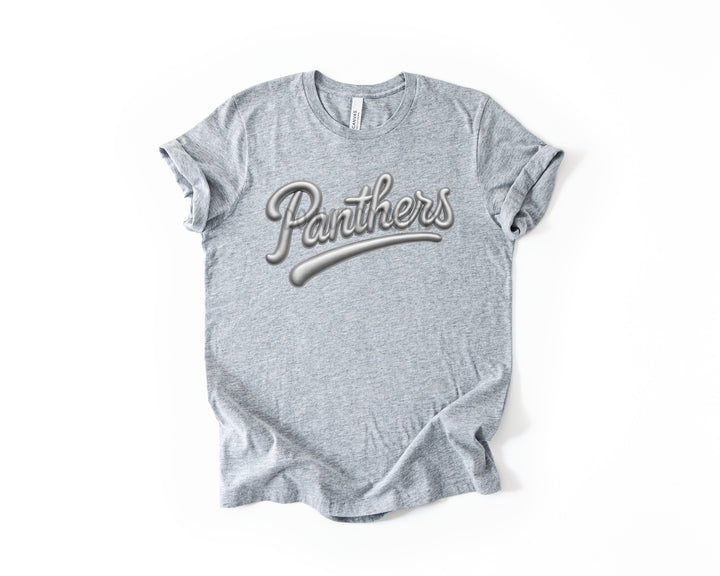 PANTHERS FAUX PUFF SILVER