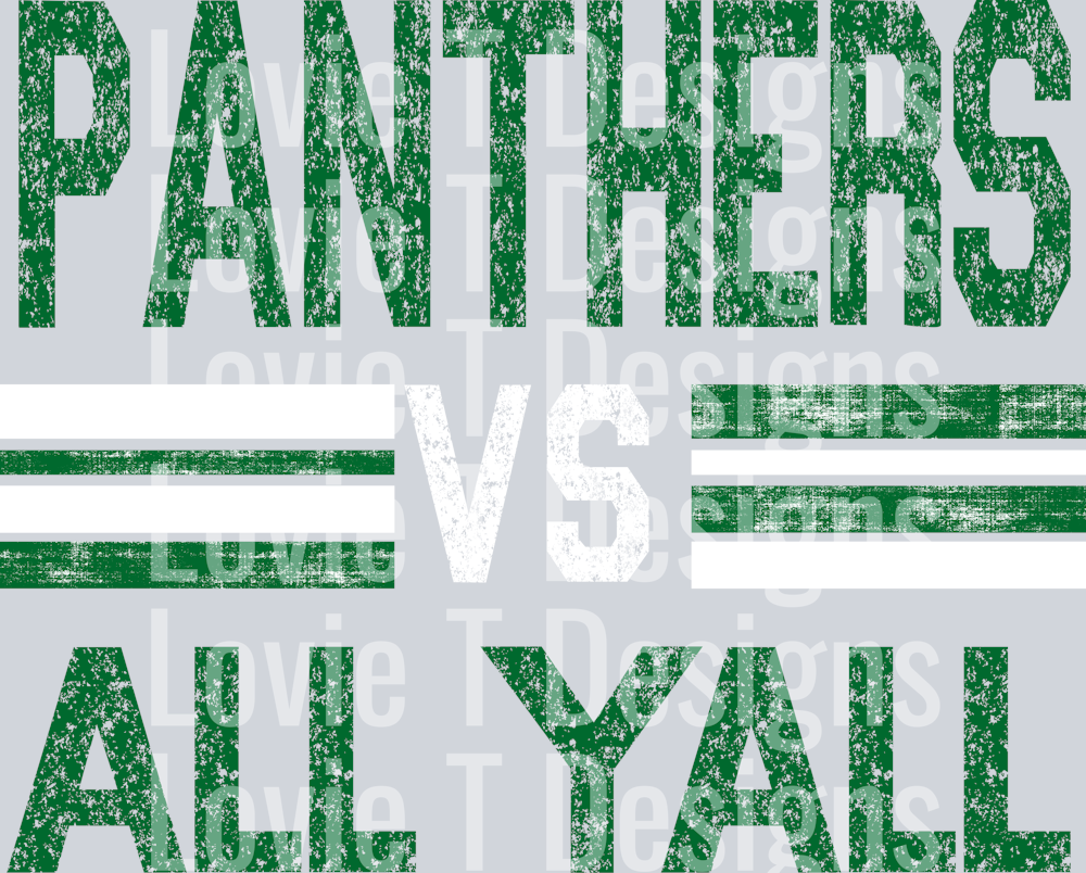 PANTHERS GREEN VS ALL YALL