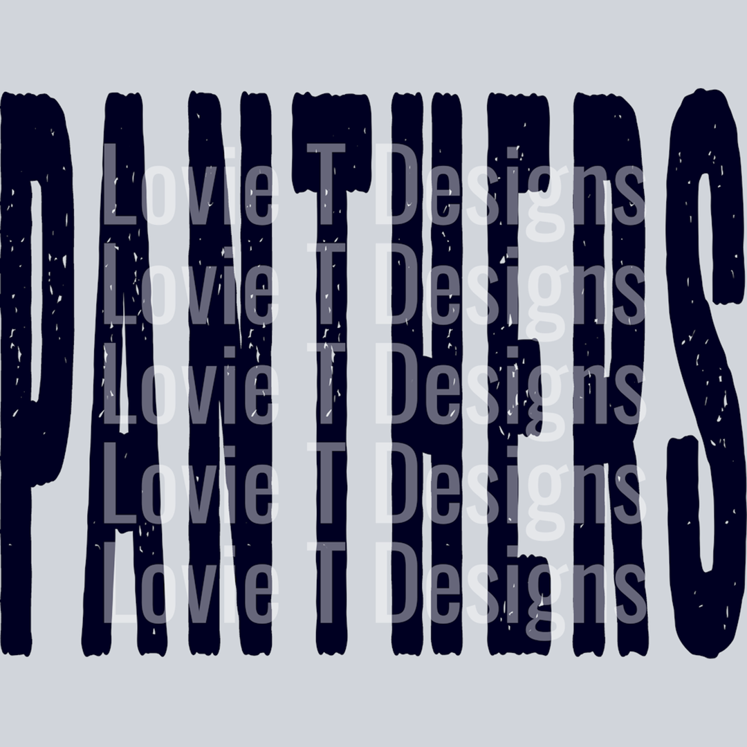 Panthers Panthers Oversized Grunge Mascot – DTF Transfer