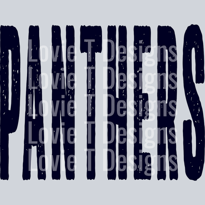 Panthers Panthers Oversized Grunge Mascot – DTF Transfer