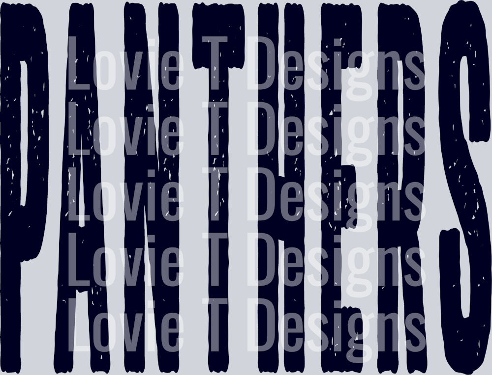 PANTHERS PANTHERS OVERSIZED GRUNGE MASCOT