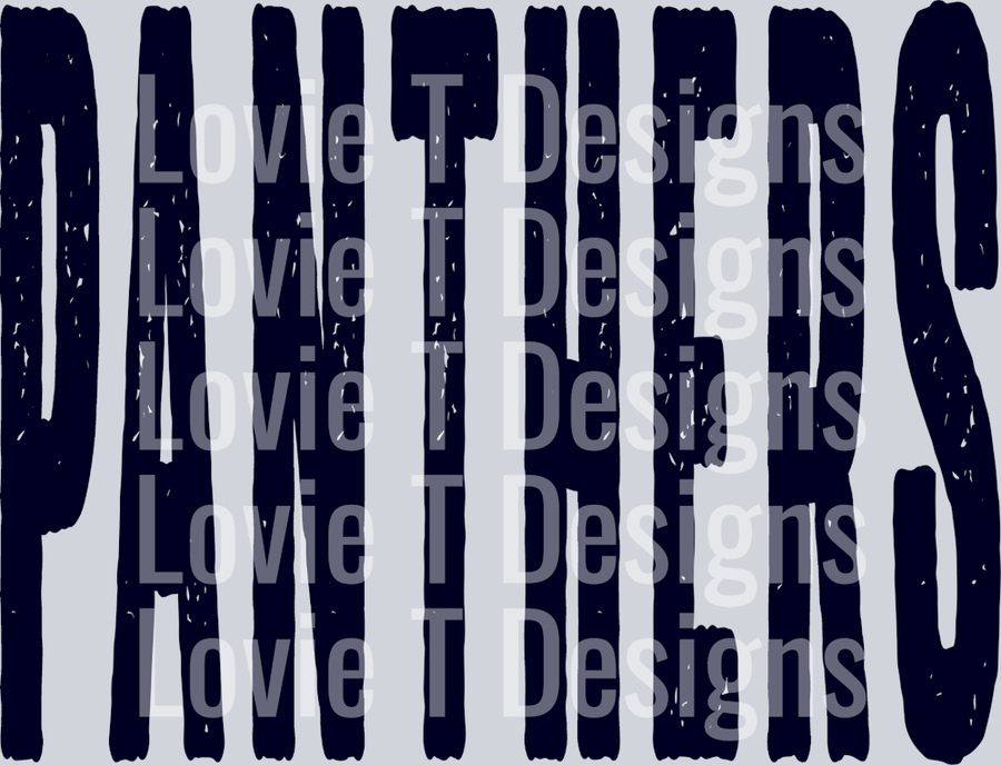 PANTHERS PANTHERS OVERSIZED GRUNGE MASCOT