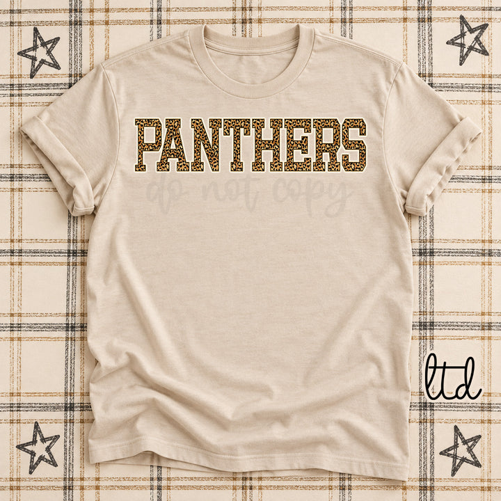 Panthers Dark Leopard Mascots DTF transfer