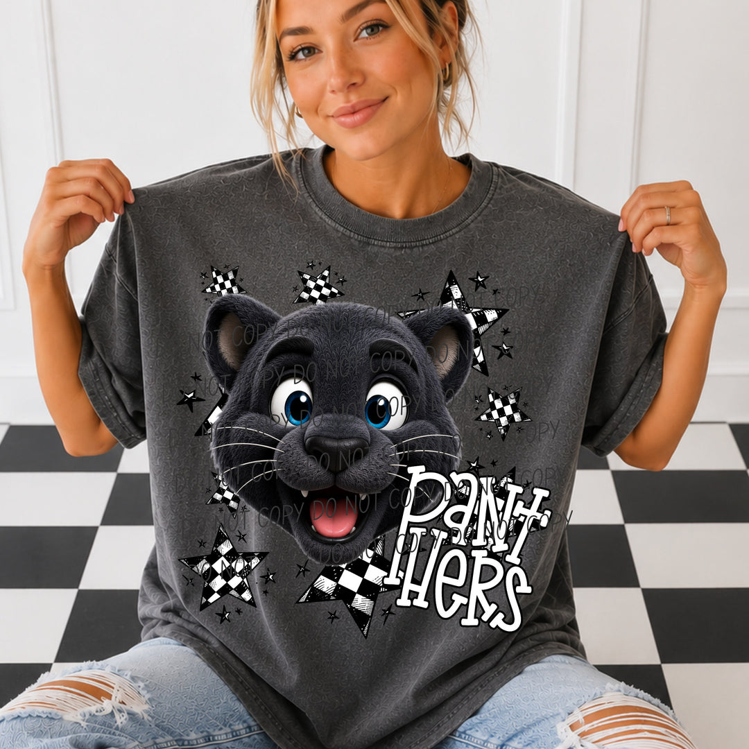 Panthers Option 2 Big Mascot Energy mascot DTF transfer