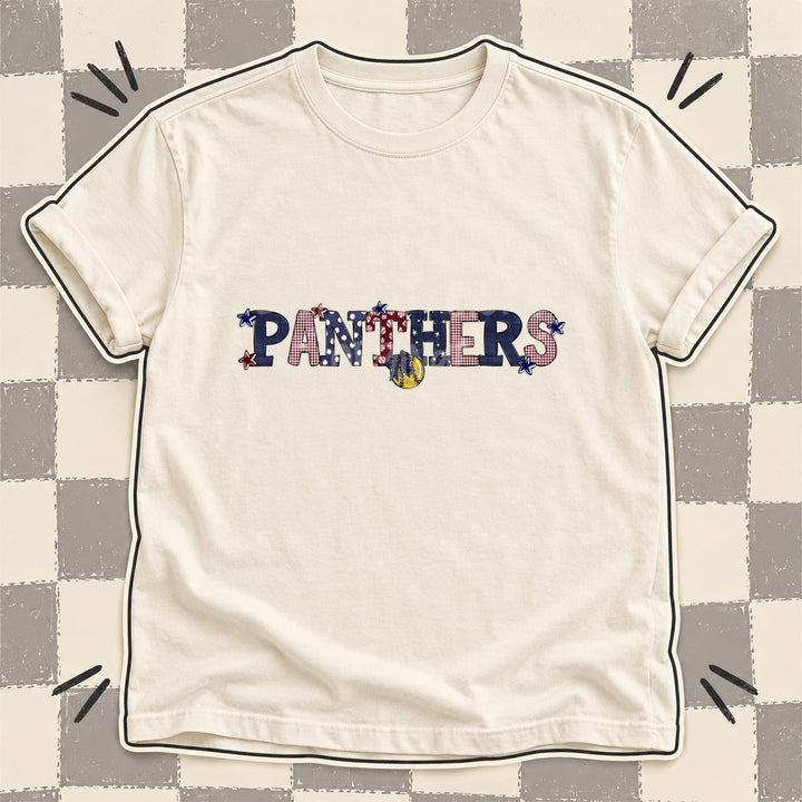 Panthers Navy Maroon Mixed Doodle Softball Mascots – Mascot Colors DTF transfer mockup