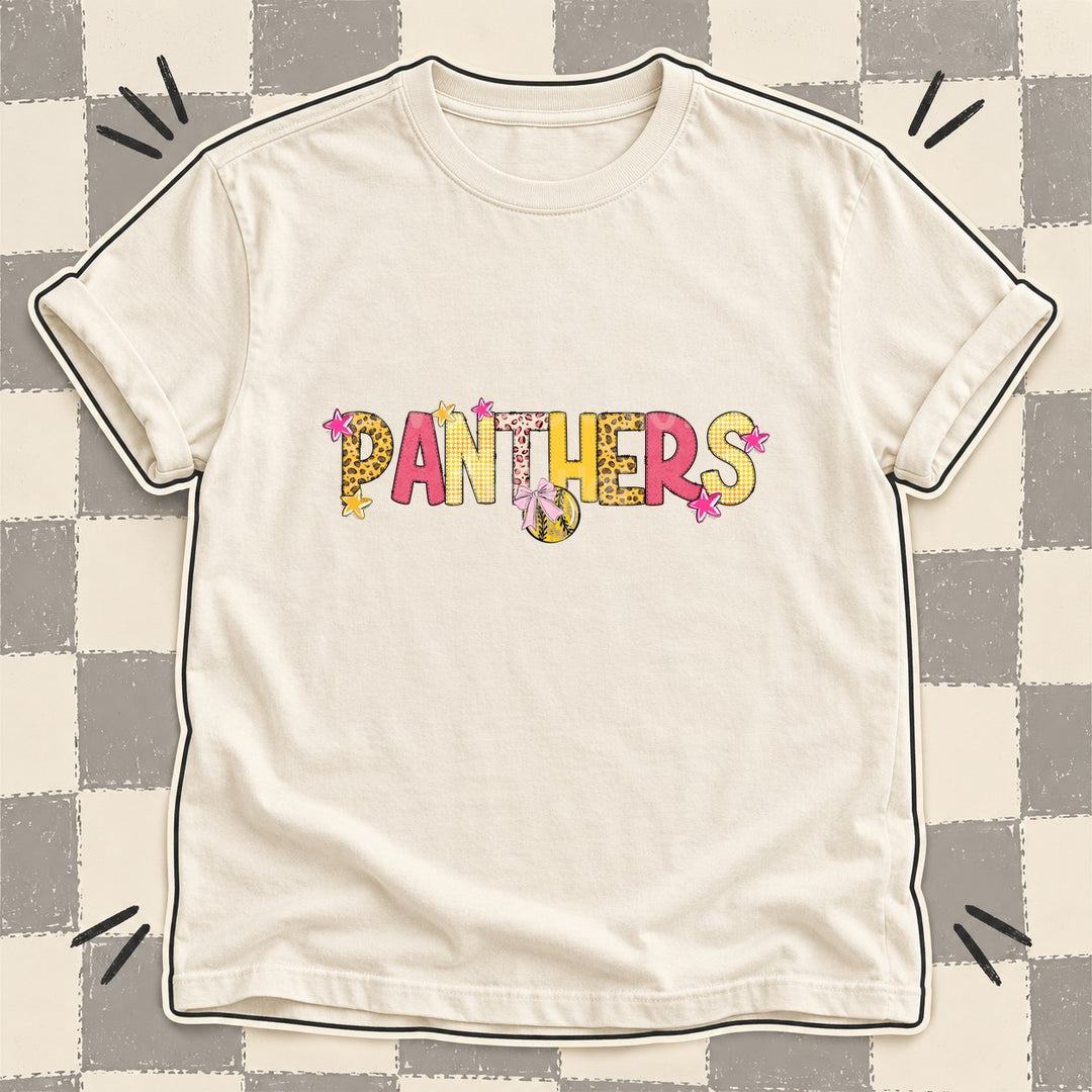 Panthers Mixed Doodle Softball Mascots – Sunshine Leopard DTF transfer mockup