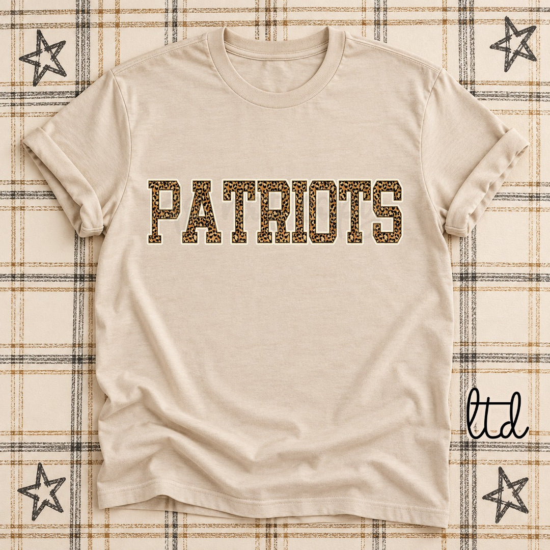 Patriots Dark Leopard Mascots DTF transfer mockup