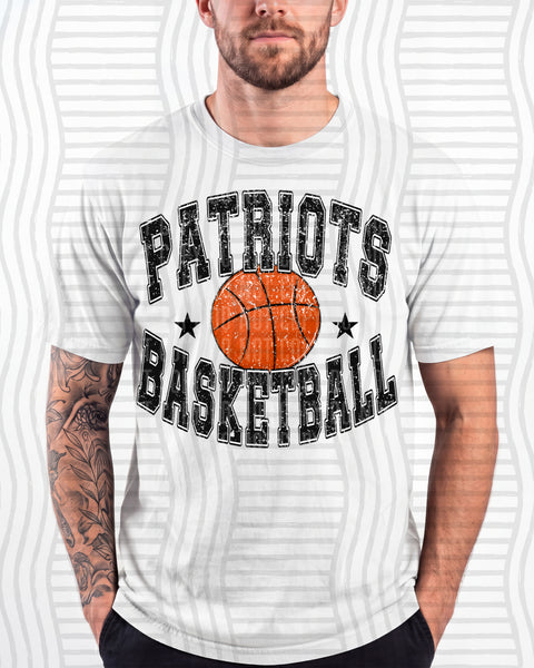 Basketball Varsity Mascots Patriots design