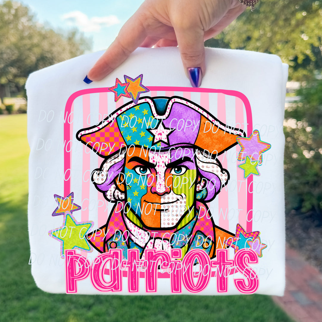 Patriots Funky Fresh mascot DTF transfer