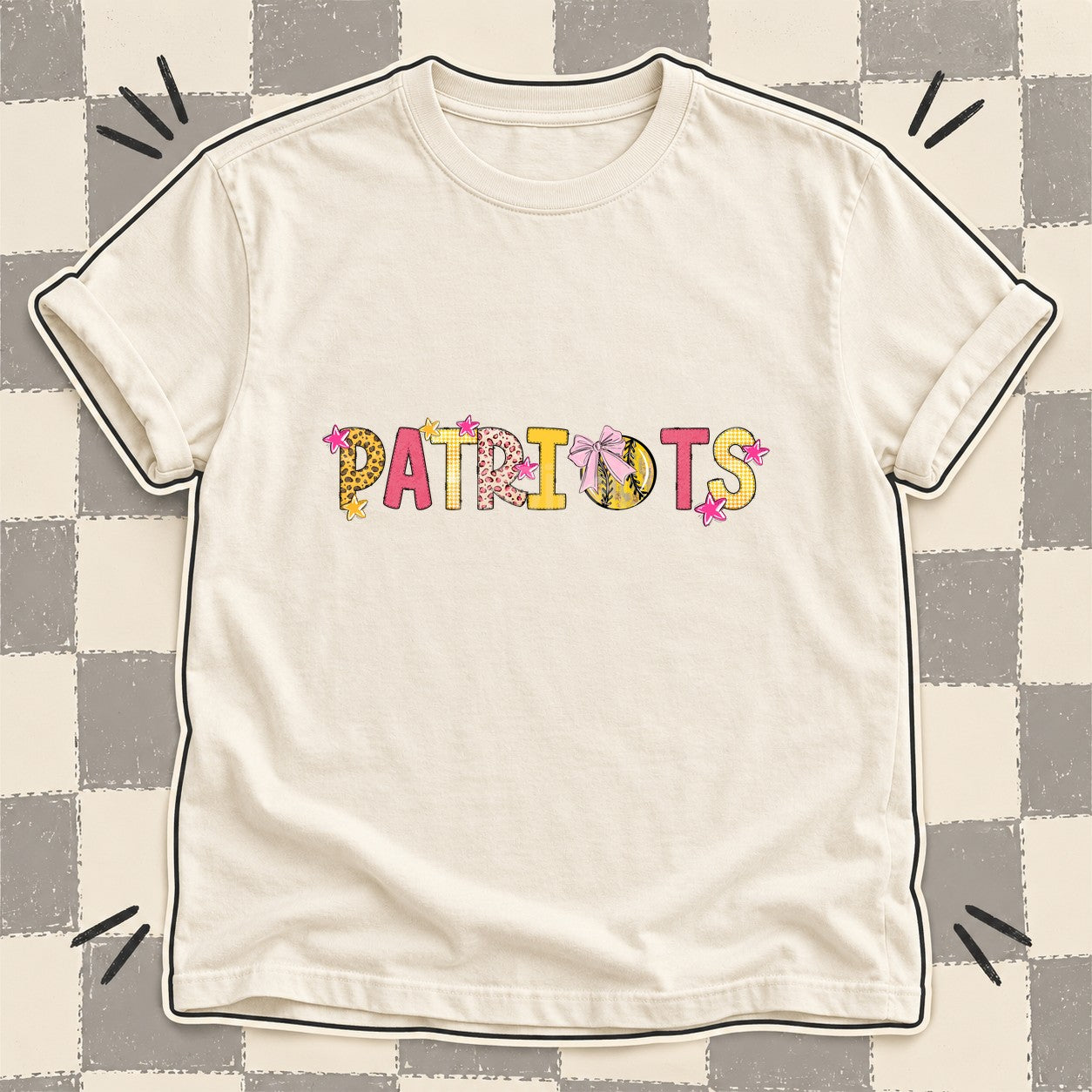 Mixed Doodle Softball Mascots – Sunshine Leopard Patriots design