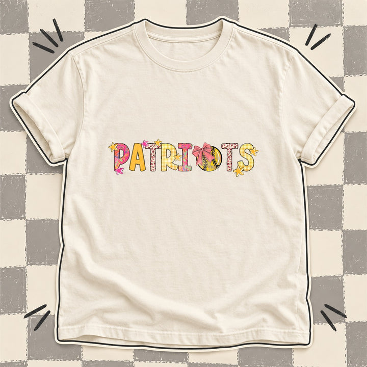 Patriots Mixed Doodle Softball Mascots – Softball Brights DTF transfer mockup