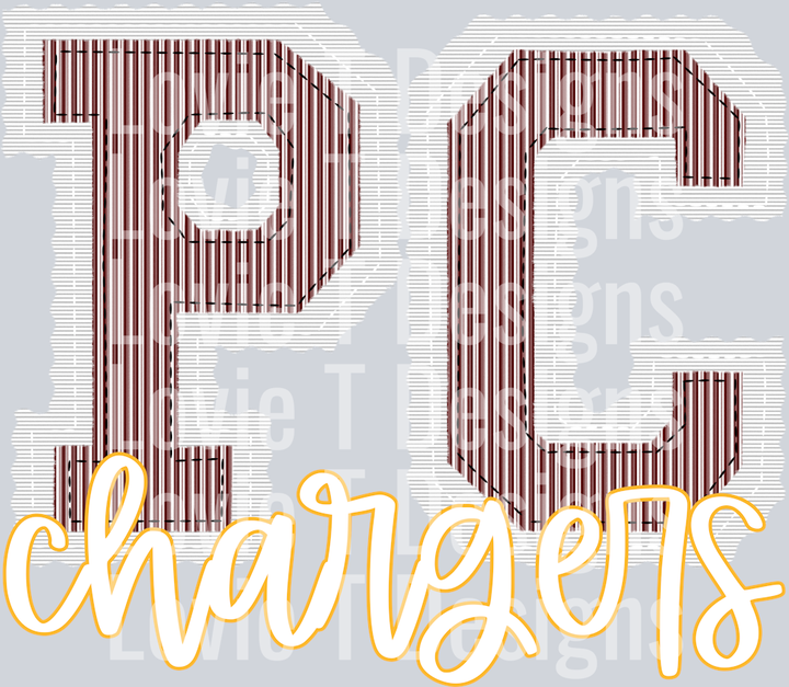 PC CHARGERS WHITE BASE MAROON TOP