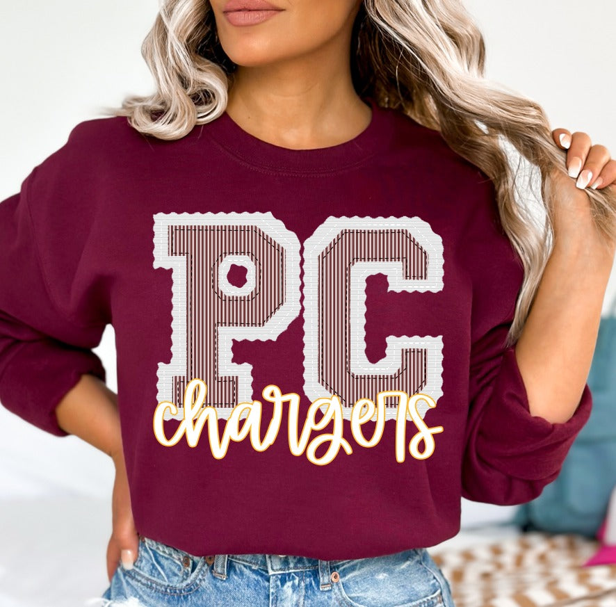 PC CHARGERS WHITE BASE MAROON TOP