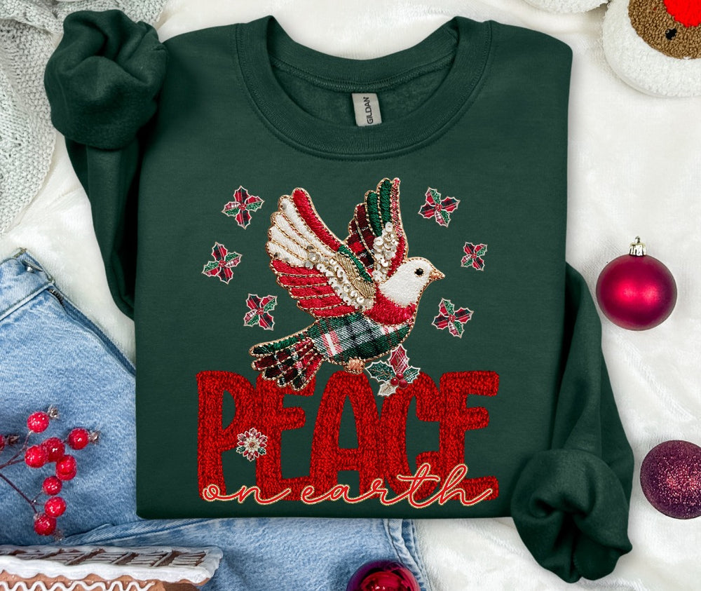 Peace on Earth Dove DTF transfer design – image 1