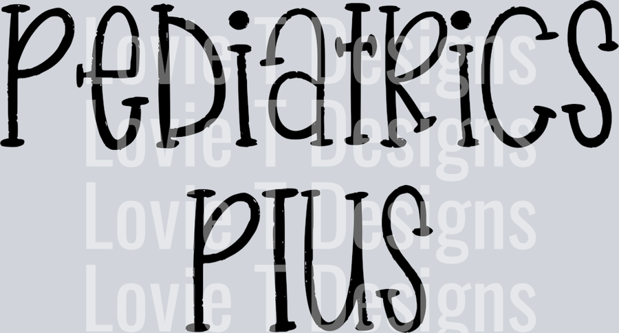 PEDIATRICS PLUS PLIVE FONT