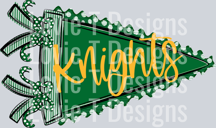 PENDANT KELLY GREEN KNIGHTS IN YELLOW