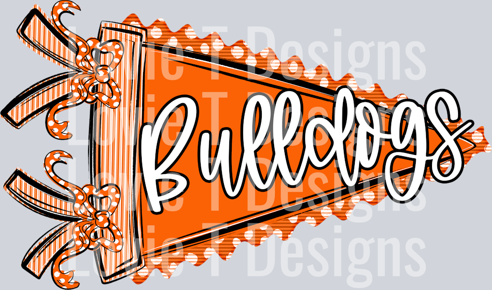 PENDANT ORANGE BULLDOGS