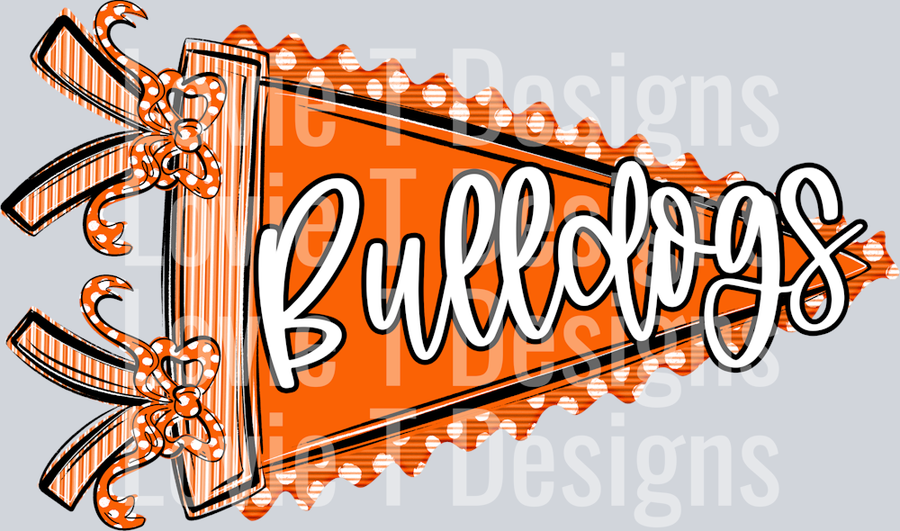 PENDANT ORANGE BULLDOGS