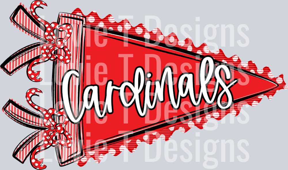 PENDANT PREPSTER RED CARDINALS