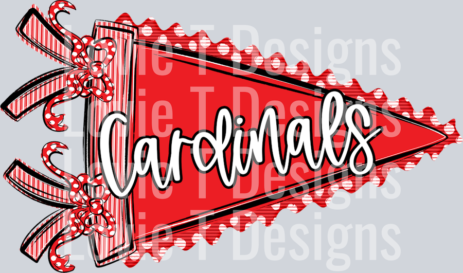 PENDANT PREPSTER RED CARDINALS