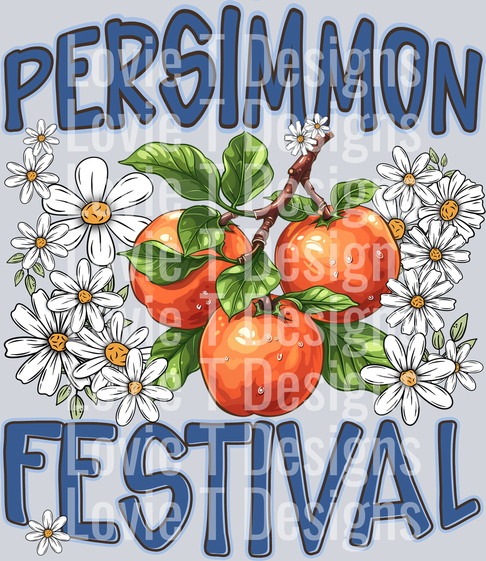 Persimmon Festival Festival DTF transfer design