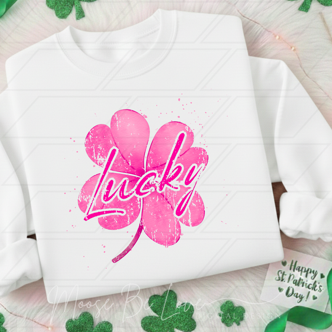 PINK LUCKY SHAMROCK