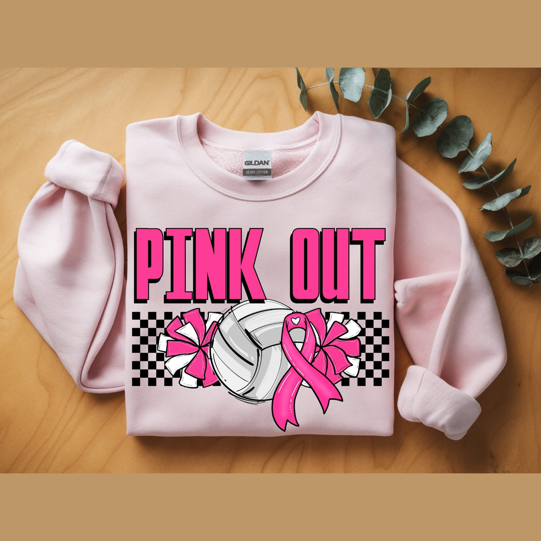 Pink Out Volleyball – DTF Transfer
