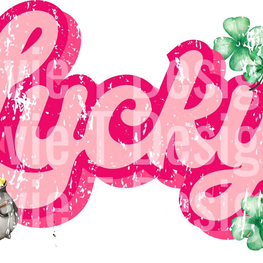 PINK RETRO LUCKY ST PATRICKS DAY