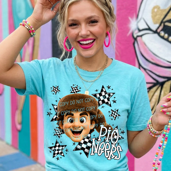 Pioneers Big Mascot Energy mascot DTF transfer
