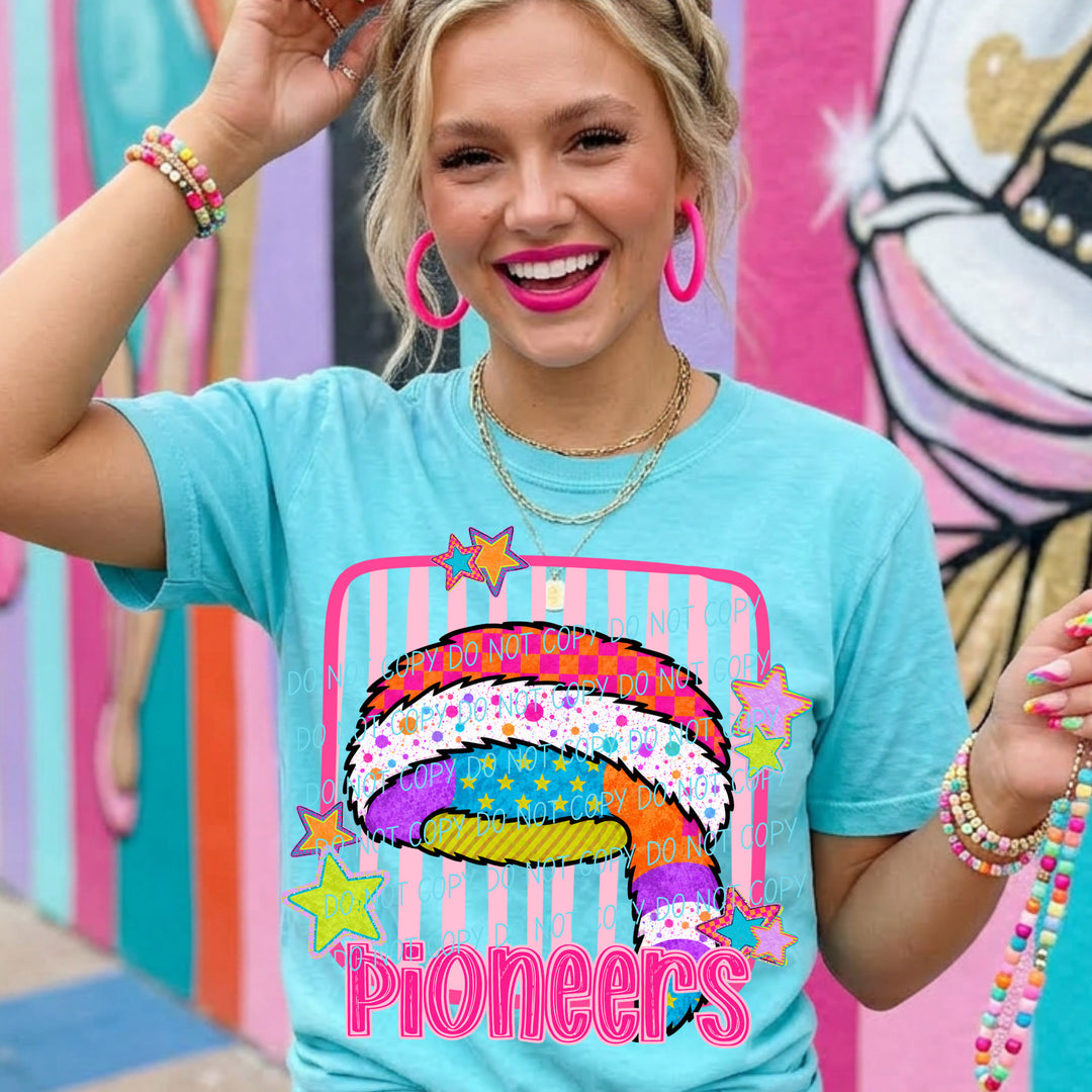 Pioneers Funky Fresh mascot DTF transfer
