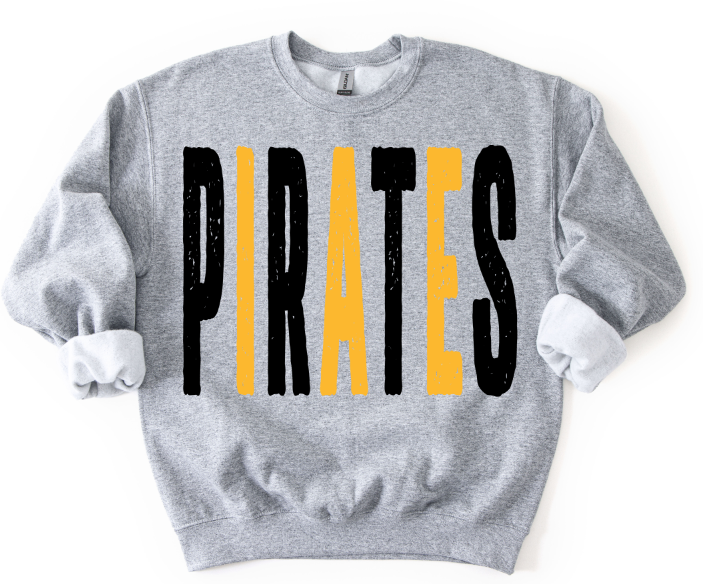 Pirates Yellow Gold and Black DTF transfer design – image 1