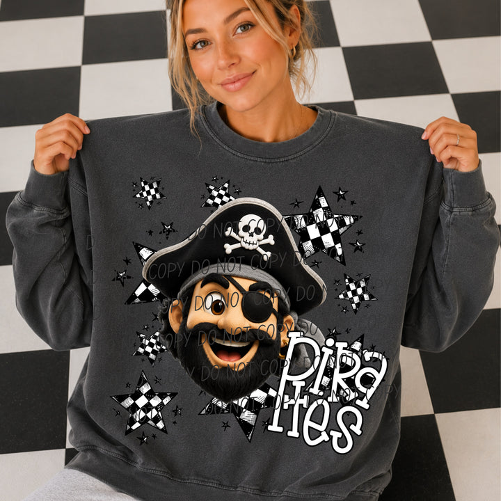 Pirates Big Mascot Energy mascot DTF transfer