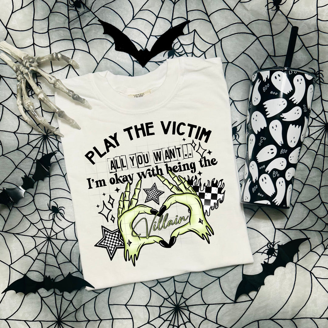 PLAY THE VICTIM BLACK WORDS