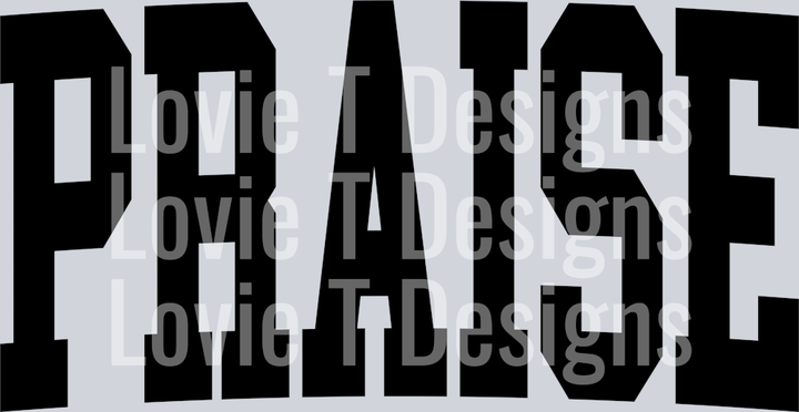 PRAISE GOD COLLEGE BLOCK BLACK