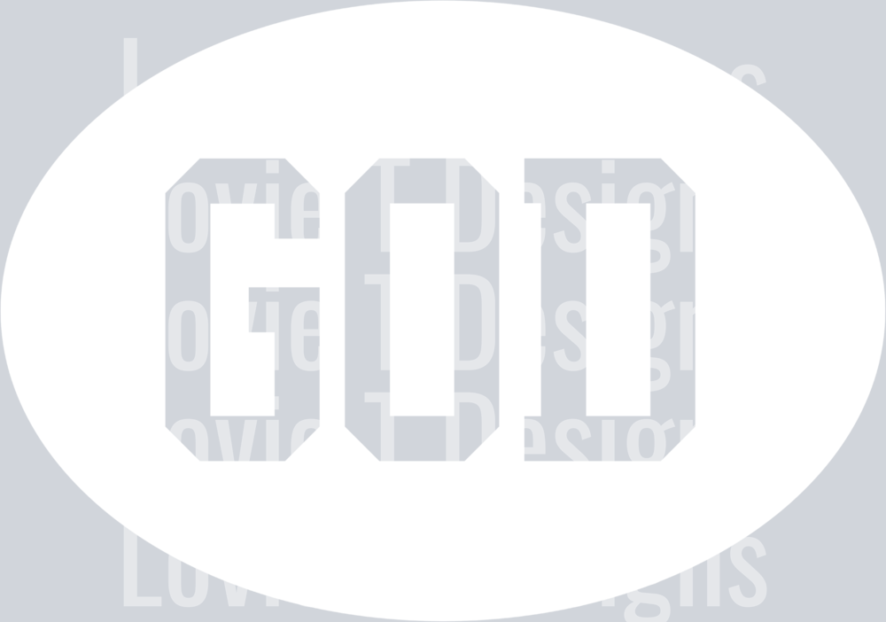 PRAISE GOD COLLEGE BLOCK WHITE CENTER