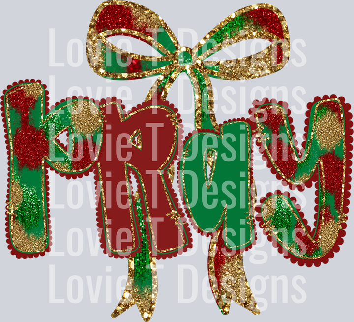 Pray Christmas Bow