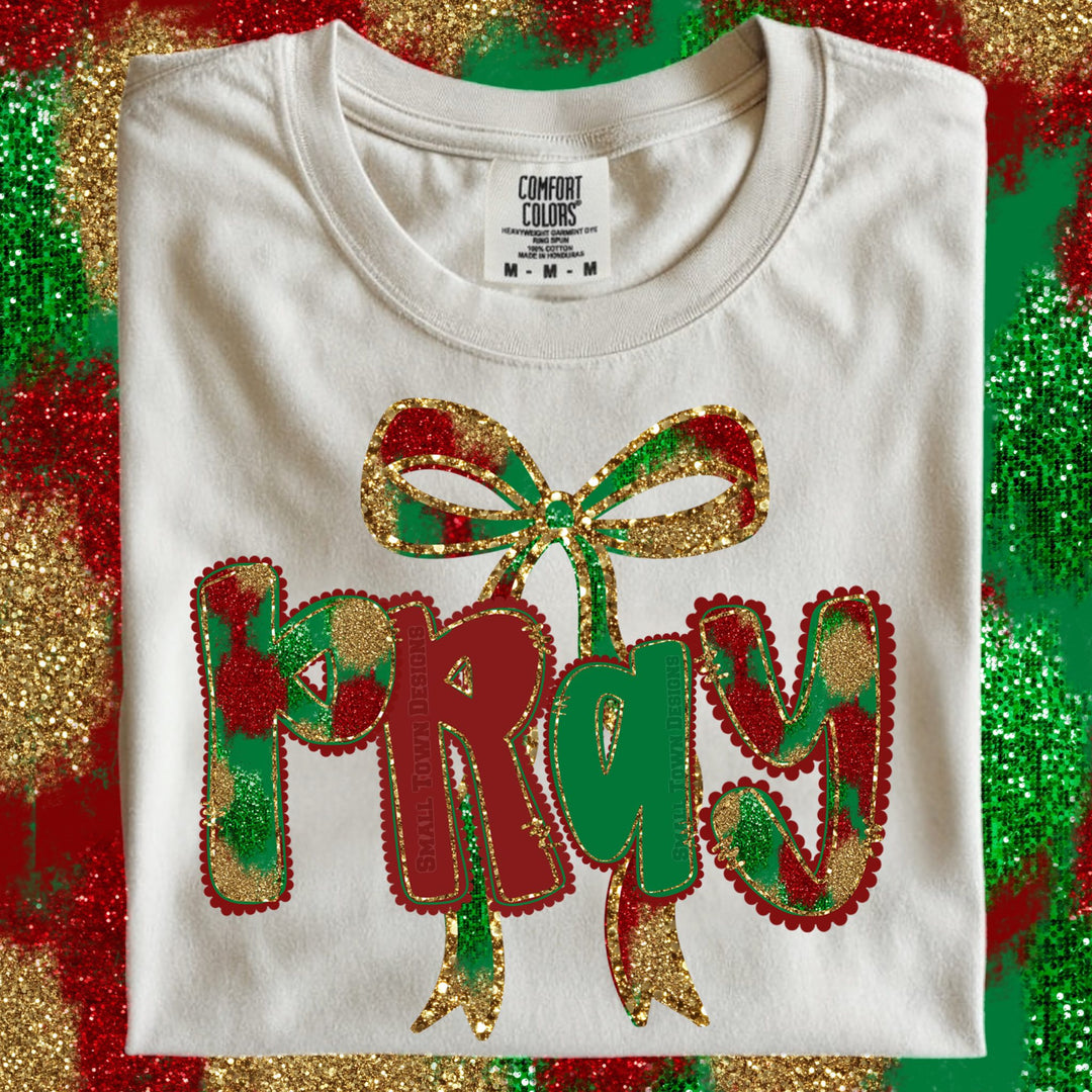 PRAY CHRISTMAS BOW