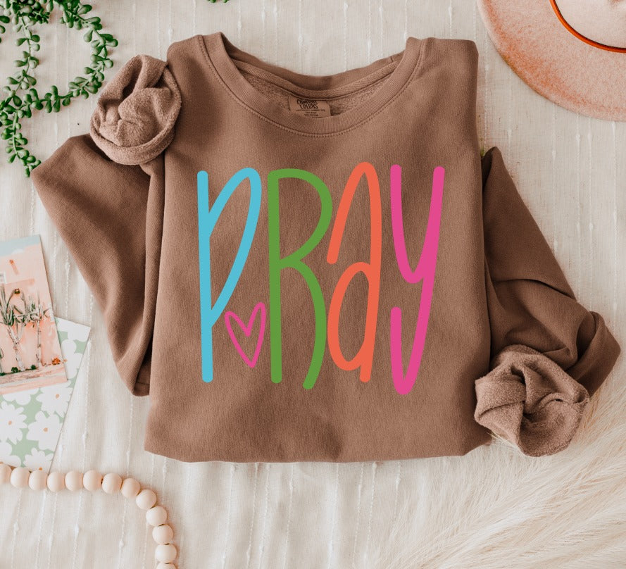 Pray Lettering Faith DTF transfer design
