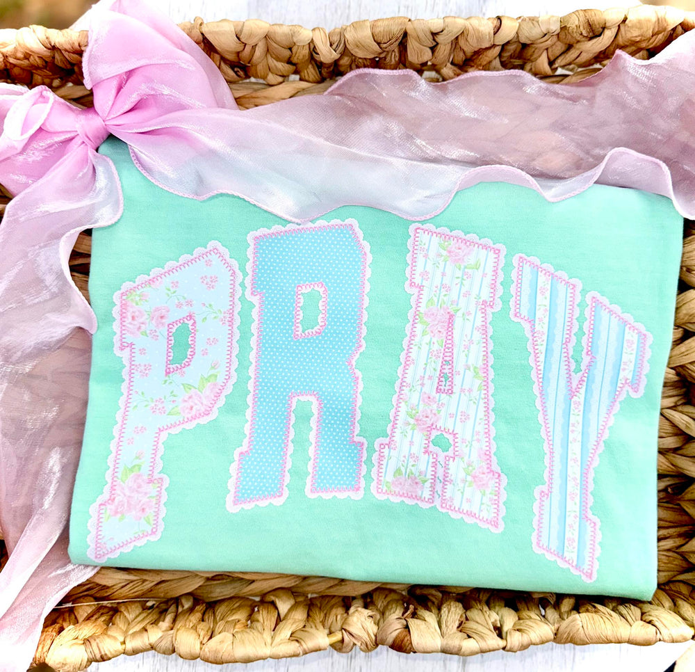 Pray Spring Word DTF transfer design