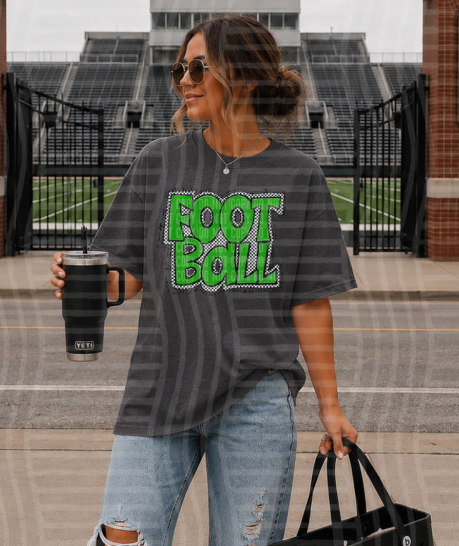 PREPPY CHECKER FOOTBALL GREEN