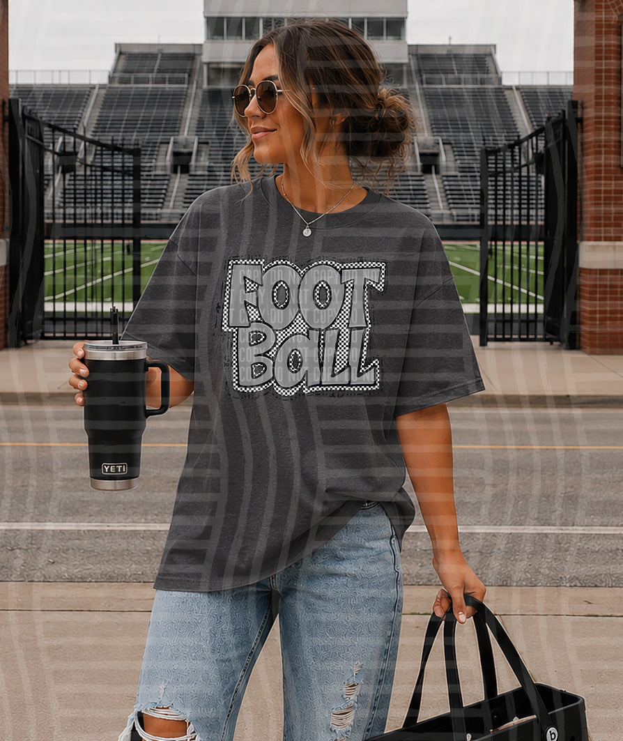 PREPPY CHECKER FOOTBALL GREY
