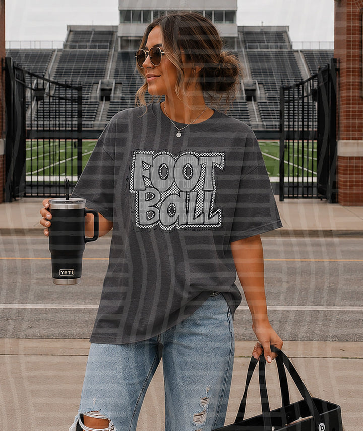 PREPPY CHECKER FOOTBALL GREY