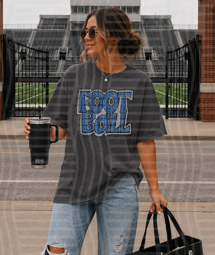 PREPPY CHECKER FOOTBALL NAVY